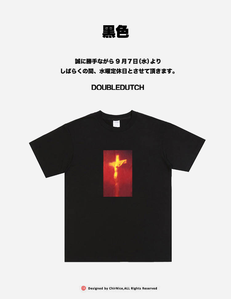 Ins网红欧美耶稣基督十字架潮牌T恤 宗教联名Piss Christ 短袖-4.jpg